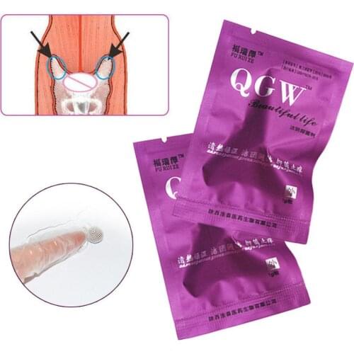 10Pcs/Set Chinese Herbal Feminine Tampon Women Clean Point Vaginal Gynecologic Swabs