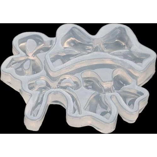 Bowtie Ribbon Silicone Resin Mold DIY Jelly Shot Handmade Ice Cream Soap Mould Crystal Chocolate Gum Paste Pudding Mold