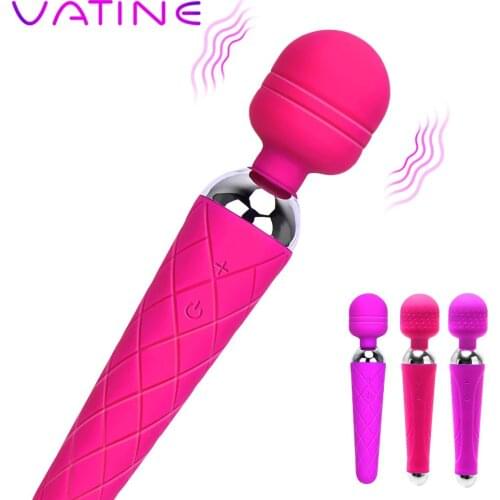 G Spot Massager Erotic Clitoris Stimulator AV Vibrator Sex Toys for Woman Vibrating Dildo Female Masturbator Powerful Magic Wand