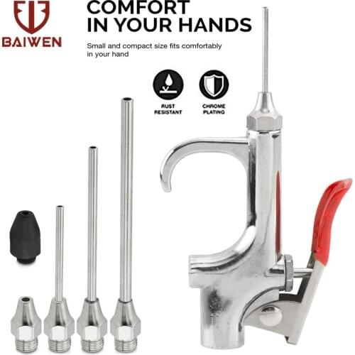 5Pcs/set Air Tool Dust Compressor Nozzle Blow Gun Accessory Duster Cleaning Kit Pneumatic Power Tools