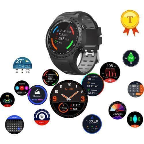 2018 New Build-in GPS Compass Barometer Sport Bluetooth 4.0 color Smart Watch Support Sim Card heart rate For IOS Android Phones
