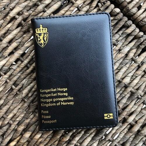 New Edition The Kingdom of Norway Passport Cover Travel Accessories Organizer