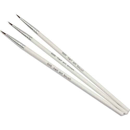 Wholesale 000# Excellent Nail Art brush Engraving Nail Brushes Sable gel polish design Painting Dotting Pen 500pcs free shipping