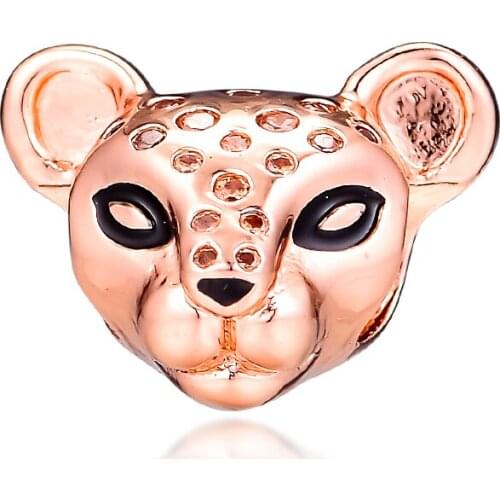 Fits Pandora Bracelets 925 Sterling Silver Sparkling Lion Princess Charms Crystal Beads for Jewelry Making Kralen Berloques