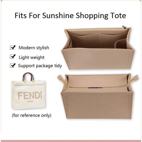 For Sunshine tote Felt Cloth Insert Bag Organizer Makeup Handbag Organizer Travel Inner Purse Baby Cosmetic Mommy Bag