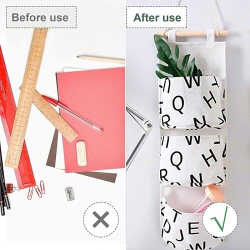 Hanging Storage Bag in Closet Hanging Storage Bag in Bedroom and Bathroom 3 Pieces