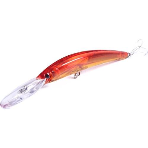 HENGJIA 17cm 23.5g Minnow Fishing Lure Laser Artificial Bait 3D Eyes Fishing Wobblers Pike Carp Bait Crankbaits Fishing Tackle