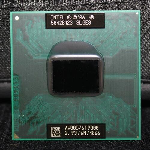 CPU laptop Core 2 Duo T9800 CPU 6M Cache/2.93GHz/1066/Dual-Core Socket 478 PGA Laptop processor forGM45 PM45