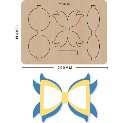 Diy Craft Wood Die Cut Bow Scrapbooking Cutting Dies Leather Mold Handmade Crafts Suitable For Big Shot Machines