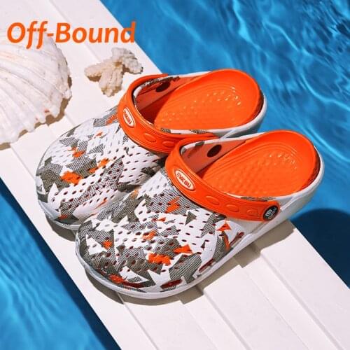 Off-Bound Summer Men Women Slippers Outdoor Clogs Garden Slippers Beach Sandals Mules Bathroom Loafers Casual Massage Home Shoes
