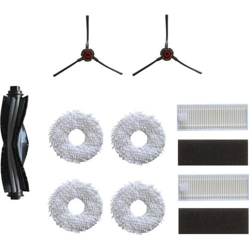 TOP!-for ECOVACS Deebot N9+ Accessories Robot Vacuum Cleaner Side Brush Main Brush Dust Box Filter Cleaning Replacement