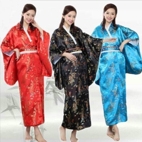 Japanese kimono traditional dress kimonos woman 2019 obi haori geisha costume traditional japanese kimonos cosplay AA4222