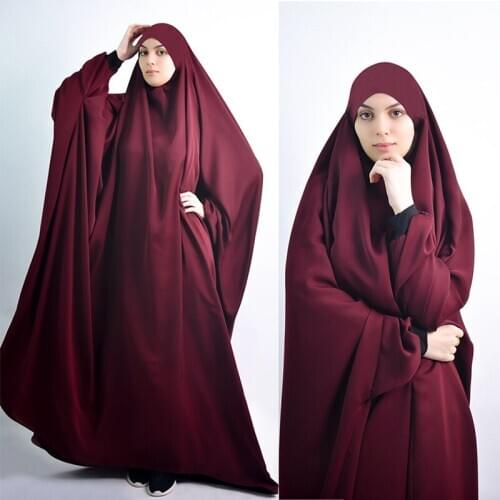Turkey Eid Muslim Women Hijab Dress Prayer Garment Jilbab Abaya Full Cover Ramadan Long Khimar Gown Abayas Islamic Clothes Niqab