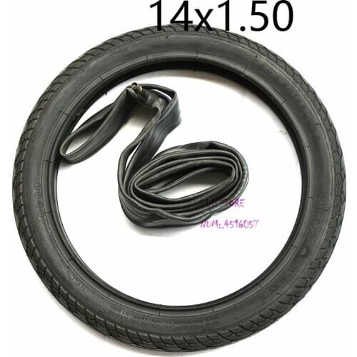 Bicycle Tyre 14X1.50 Inner Tube and outer Tyre14 inch Tire for 40-254 Motorbike Tires Bicycle Fitting Free shipping