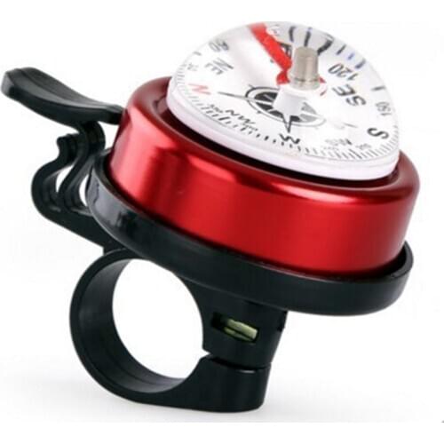 Mountain Bike Bicycle Bell Bike Compass Bicycle Bells Handlebar Aluminum Compass Ring Cycling Bike Horn Bicycle Accessories