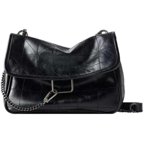 2020 Za Women Crossbody Bag Ladies Casual Luxury One-Shoulder Chain bag Fashion Diamond Lattice Vintage Square bag