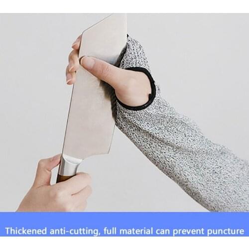 1 Pair Grade 5 HPPE Cut Arm Sleeves Leak Resistant Work Protection Safety ProtectorHeater 35/40/45 Cm Anti-cut Arm Sleeves