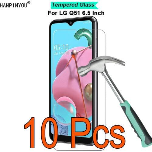 10 Pcs/Lot For LG Q51 6.5" 9H Hardness 2.5D Ultra-thin Toughened Tempered Glass Film Screen Protector Guard