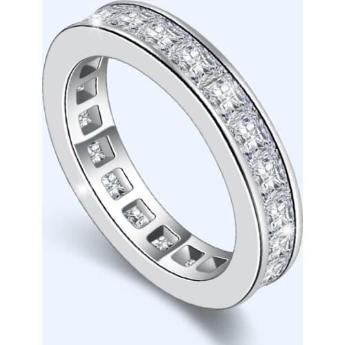 100% Real Natural Moissanite Ring for Women Fine Anillos De Bizuteria 925 Jewelry 18K Gold Ring with Box