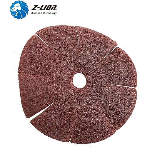Z-LION 100pcs 4/6 inch Sandpaper Round Shape Sanding Discs Hook Loop Sanding Paper Buffing Sheet Sandpaper Polishing Pad
