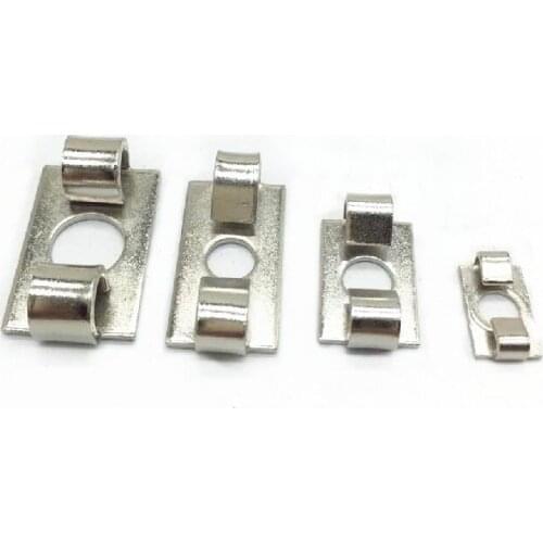 100Pcs 20/30/ 40/45 Hardware Accessories Aluminum Extrusion Profile Elasticity Spring Fastener Nut Elastic Fasteners