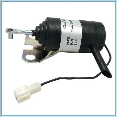 12V Stop Solenoid 15471-60010 052600-1001 Fit For Kubota V2203 Z482 Engine