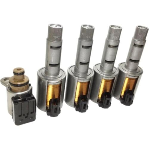 5pcs RE0F11A JF015E Transmission Solenoid Kit Set Replacement For Nissan Sentra Tiida 2012-2015