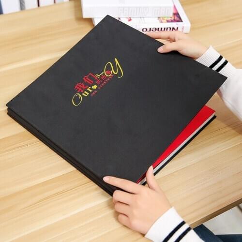 Scrapbook Album Photo Album 20 Black Pages Memory Books Binder Photocards DIY Scrapbooking Picture Wedding Photoalbum DA60XC