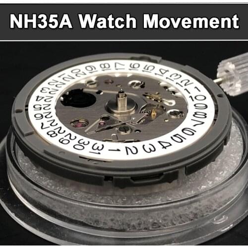 SEIKO NH35A/NH35 Automatic Watch Movement Brand Timepieces Parts Mechanical Watch Movement Movement Watch Replace