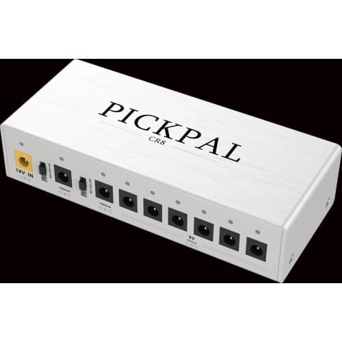 2021 effect pedal power Provide stable switch for 9V/12V/18V DC power supply can be combined to create up to 24V/36V silvery