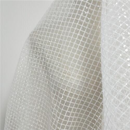 Shiny Sequin Mesh Wedding Dress Kids Fabric DIY Accessories Sewing Accessories RS2987