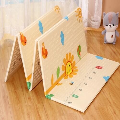 Baby XPE Crawling Pad Rug Developing Mat Play Mat Foldable Cartoon Kid Rug Puzzle Infant Carpet Waterproof Early Education Gym