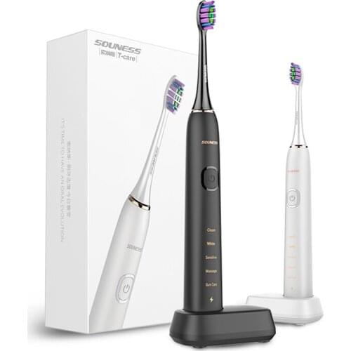 Electric Toothbrush - USB Rechargeable Sonic Toothbrush with Smart Timer - Deep Clean, 5 Brushing Modes for Home and Travel