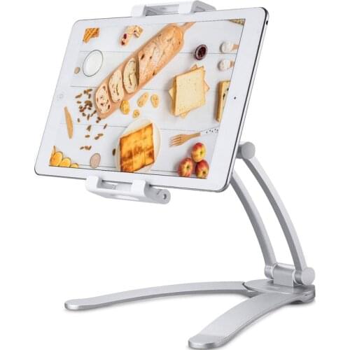 Hot Sale Kitchen Wall Bracket Desktop Aluminum Alloy Flat Mobile Phone Bracket Two in One Lazy Bracket