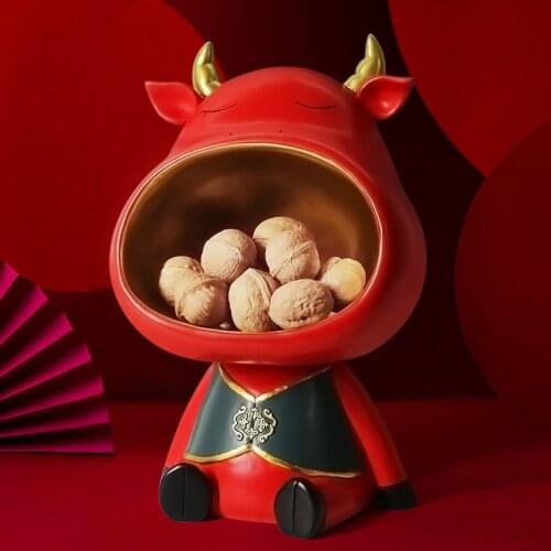 GY Niu Qi Chong Chong Housewarming Gifts New House and Living Room Entrance Door Shoe Cabinet Key Storage Ornaments