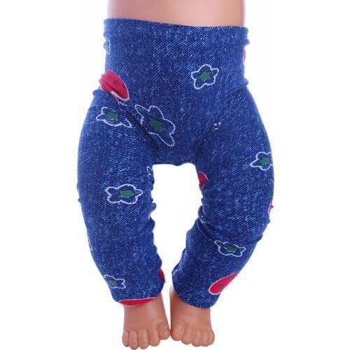 Strawberry Deep Blue Leggings Fit 18 Inches Doll,43cm zaps doll.Doll Clothes Accessories