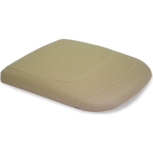 For Ford F150 Lariat 1997 1998 1999 2000 2001 2002 2003 Microfiber Leather Center Control Armrest Box Cover Sticker Trim Beige