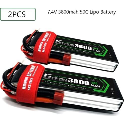 GTFDR 3800mAh Lipo battery 2S 7.4V 50C-100C XT60/DEANS/XT90/EC5 For AKKU Drone FPV Truck four axi Helicopter RC Car Airplane