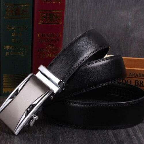 Q Men Belt Luxury Automatic Buckle Male Belts Leather Strap Belts For Men Black Luxury Belt Ceinture Homme