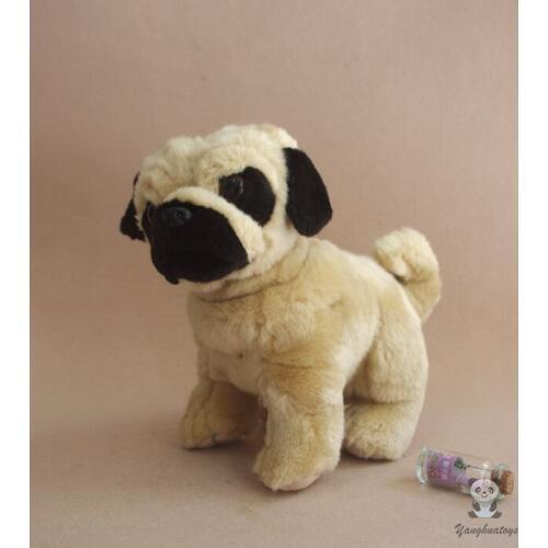 Stuffed Animal Toys Cute Plush Standing Pug Dog Doll Childrens Educational Toy Gift Store