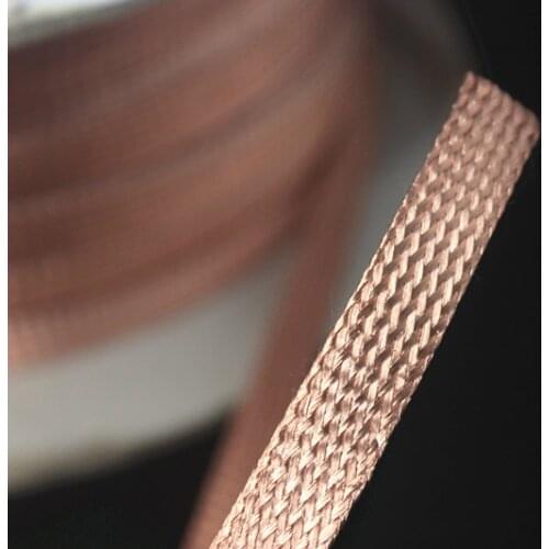 Dense type Pure copper Shielding net Tin plated copper Shield tape 3mm-30mm different models 1meter/Lot