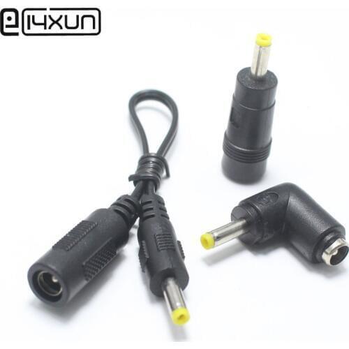1pcs 5.5x2.1mm female to 4.0x1.7mm male DC Power Connector Adapter Laptop 5.5*2.1 to 4.0*1.7 mm Straight Right Angle with Cable