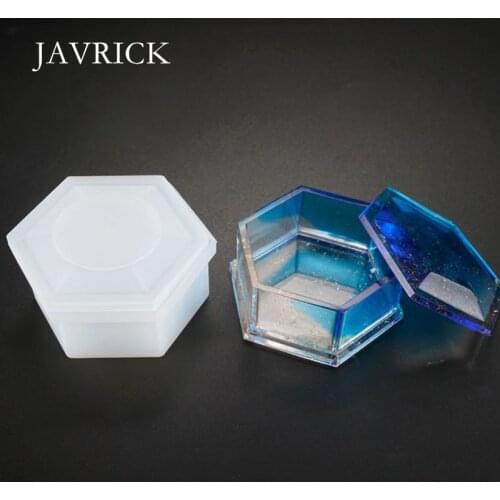 DIY Hexagon Storage Box Mold Crystal Epoxy Plum-shaped Silicone Mould Craft Tool DIY Box Accessories Jewelry Making Tool