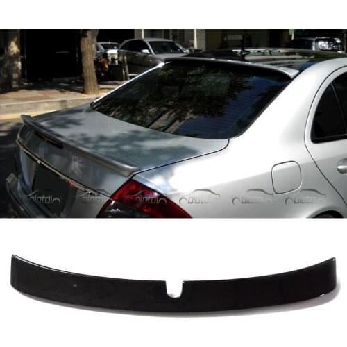 Carbon Fiber Rear Roof Spoiler Wing Lip Fits For Mercedes Benz W211 E Class E300 E430 E500 E55 E63 AMG Sedan 2004-2009