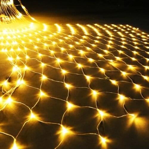 Led Fishing String Light 4x6M 750Leds AC 220V Net Mesh Strings Lamps for Christmas Tree Party Wedding Outdoor Decor Garlands