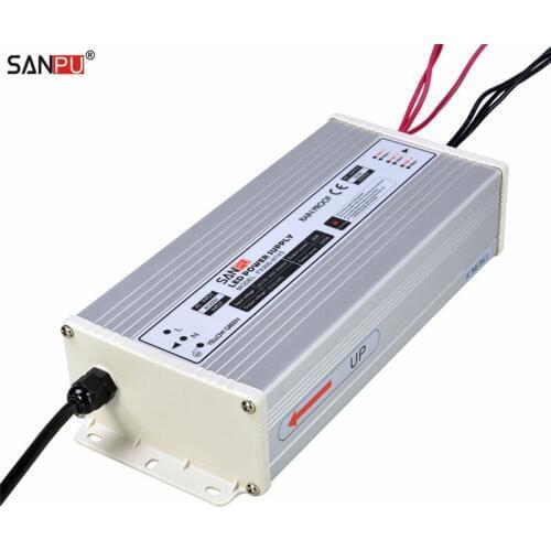 SANPU SMPS 5V DC 300W LED Driver 220V 110V AC 60A Constant Voltage Switching Power Supply Transformer Rainproof IP63 for Display