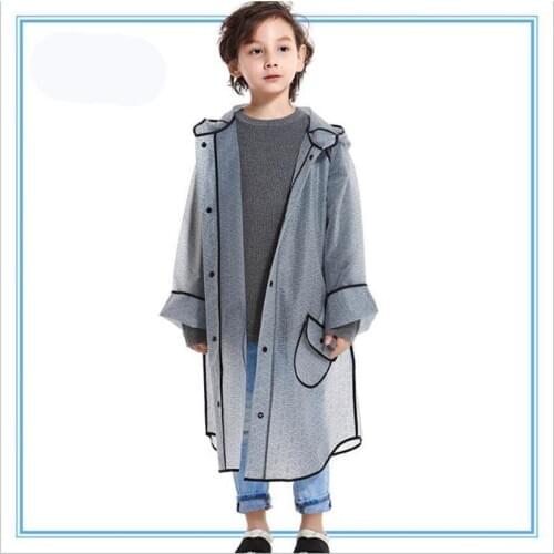 Thickened Childrens Transparent Full-print Poncho Can Be Customized For Childrens Raincoats