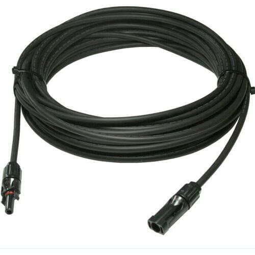 10 pcs/lot High Quality Waterproof 4 Metres Solar PV XLPE Cable 4mm2 With SOLAR Mounted Connectors LJQ166