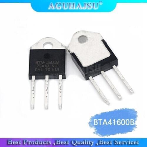 2PCS BTA41-600B TO-3P BTA41-600 TO3P BTA41600B molewei new and original Thyristor TO-3P triac 40A 600V high power thyristor