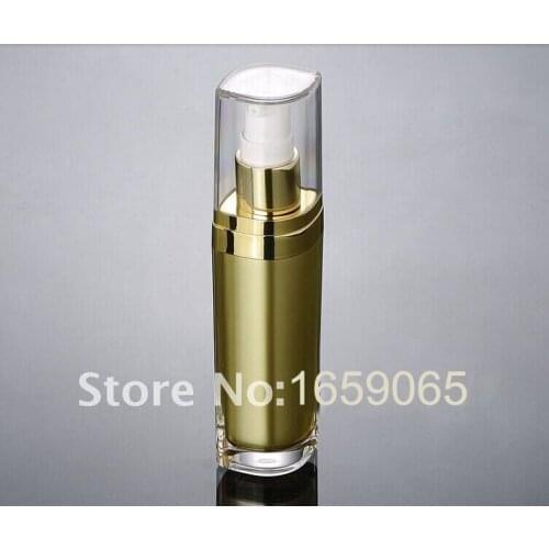 30ml gold eye shape press pump bottle,cosmetic container,press pump bottle ,Cosmetic bottle mini portable refillable Packaging